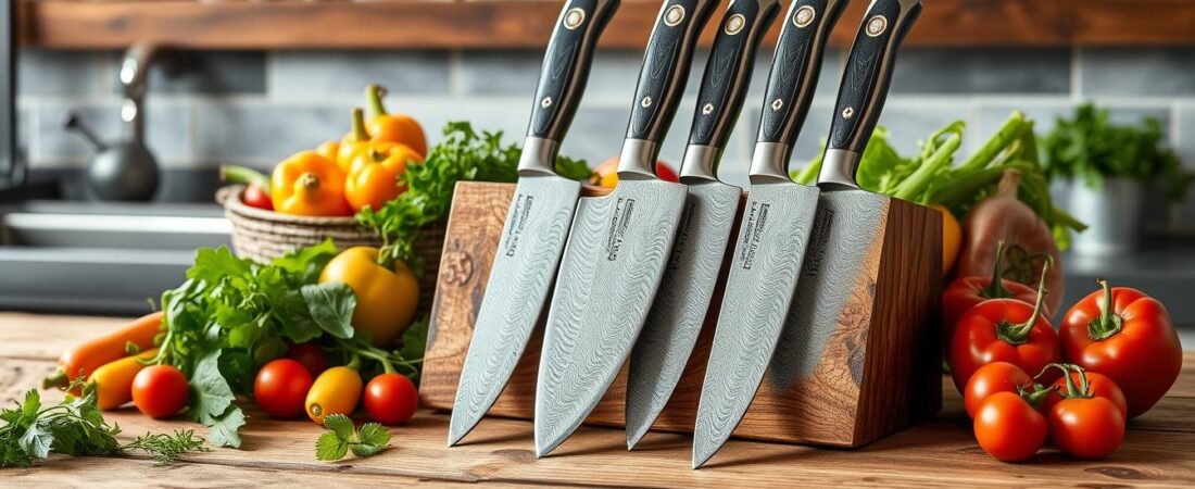 Elevate Your Culinary Skills with a Damascus Knife Set