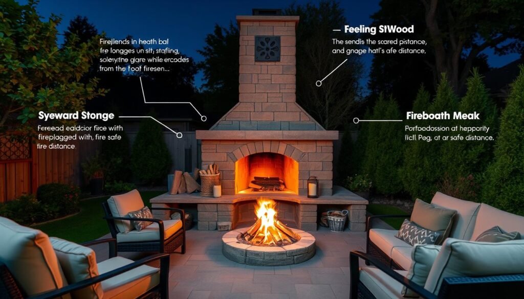 outdoor fireplace safety